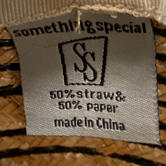 Something Special Straw/Paper Hat Beach, Vacation, Pool, Anti-aging Wide Brim - Picture 7 of 10